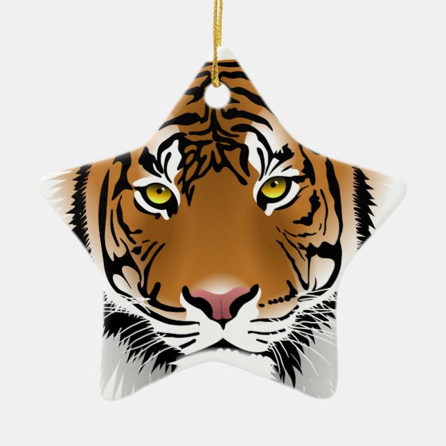 Ornamento De Cerâmica Olhos de Tigre (Frente)
