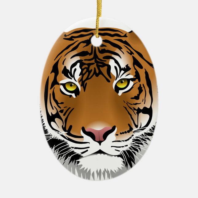 Ornamento De Cerâmica Olhos de Tigre (Frente)