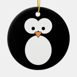 Ornamento De Cerâmica Olhos do pinguim