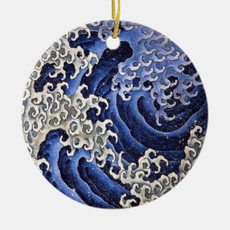 Ornamento De Cerâmica Onda masculino, Hokusai