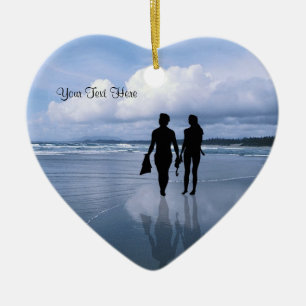 Ornamento De Cerâmica Ondas e praia espectaculares de oceano