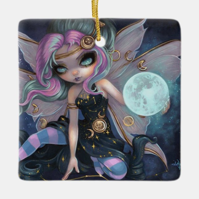 Ornamento de Cerâmica Onyx Moonshadow (Frente)