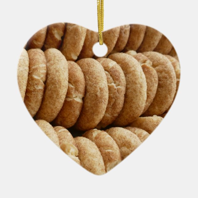 Ornamento De Cerâmica Oodles de Snickerdoodles (Frente)