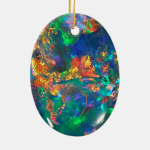 Ornamento De Cerâmica Opal de fogo