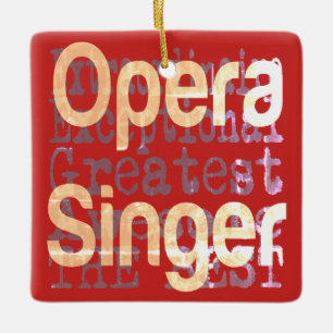 Ornamento De Cerâmica Opera Singer Extraordinaire