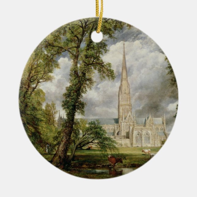 Ornamento De Cerâmica Opinião de John Constable | da catedral de (Frente)