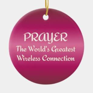 Ornamento De Cerâmica ORAÇÃO - a grande conexão sem fio