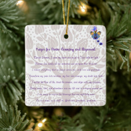 Ornamento De Cerâmica Oração à limpeza e alinhamento divino