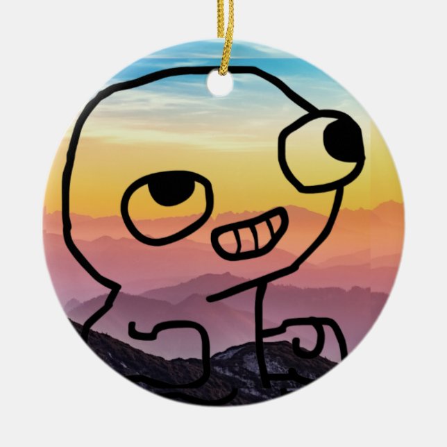 Ornamento De Cerâmica Orament! (Frente)