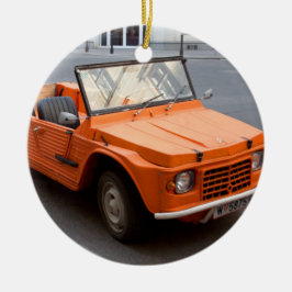 Ornamento De Cerâmica Orange Citroen Mehari