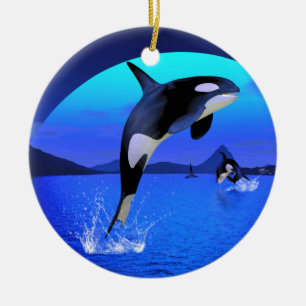 Ornamento De Cerâmica Orca