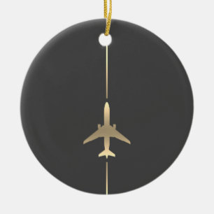 Ornamento De Cerâmica Ordem de Aviação Minimalista