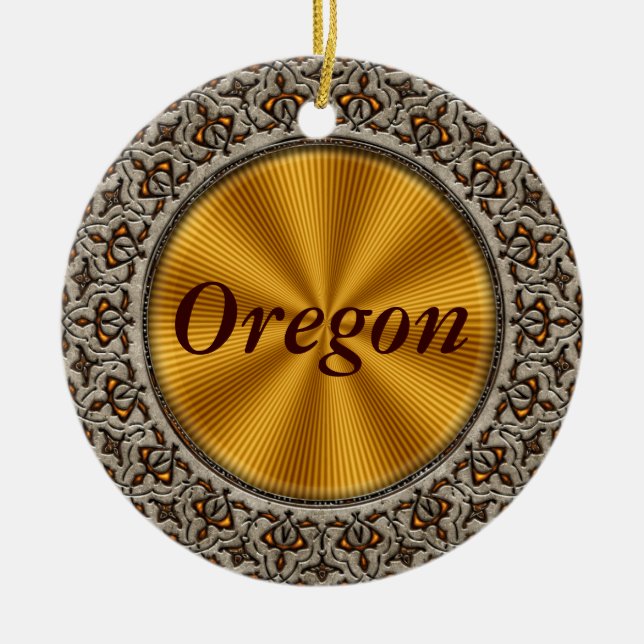 Ornamento De Cerâmica Oregon (Frente)