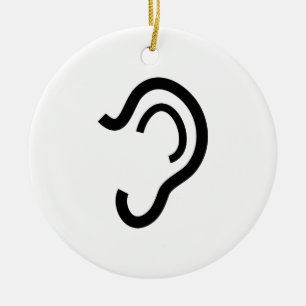 Ornamento De Cerâmica Orelha