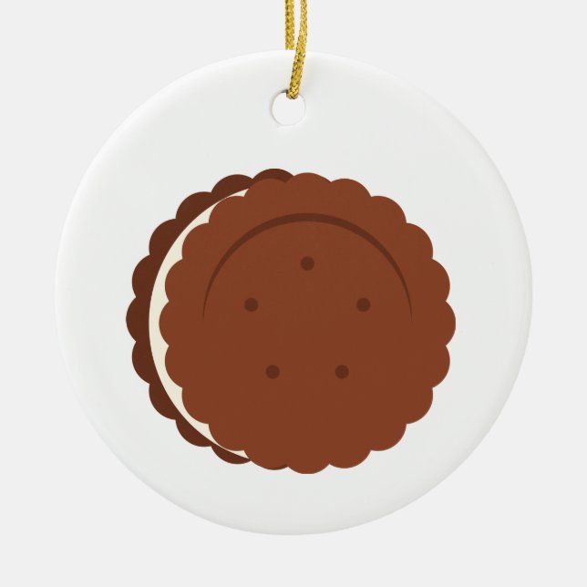 Ornamento De Cerâmica Oreo Cookie (Frente)