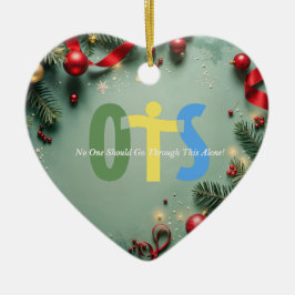 Ornamento De Cerâmica Organ Donation Awareness Christmas Holiday