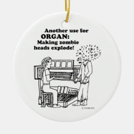 Ornamento De Cerâmica Organ Zombie Explode