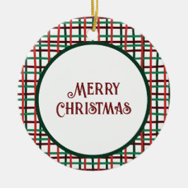 Ornamento De Cerâmica Orgão Vermelho e Verde de 2023