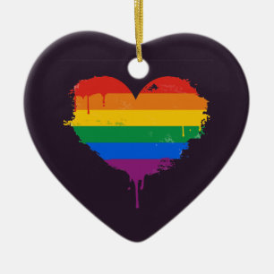 ORNAMENTO DE CERÂMICA ORGULHA AMOR