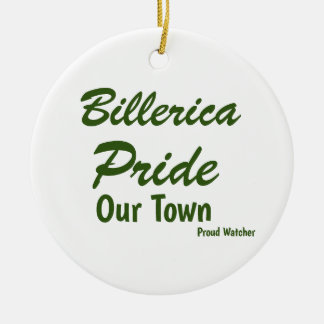 Ornamento De Cerâmica Orgulho Billerica - Nossa Cidade dos EUA - Watcher