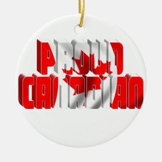 Ornamento De Cerâmica Orgulho canadiano