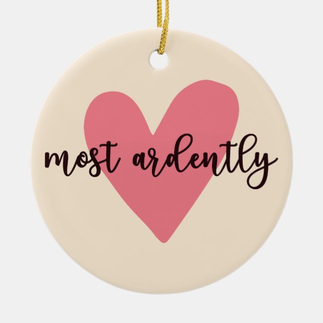 Ornamento De Cerâmica Orgulho E Preconceito Do Sr. Darcy - Mais Ardentem (Frente)