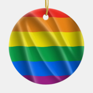 ORNAMENTO DE CERÂMICA ORGULHO GAY
