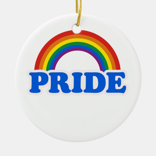 ORNAMENTO DE CERÂMICA ORGULHO GAY (Frente)