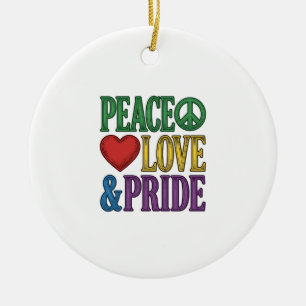 Ornamento De Cerâmica Orgulho Paz Amor Desenho Vetorial de Gravura Vinta