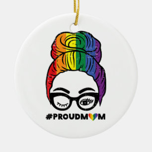 Ornamento De Cerâmica Orgulhosa Mãe Coqueirinho Cabelo Desgrenhado Bande