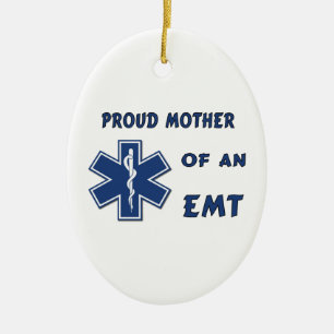 Ornamento De Cerâmica Orgulhosa Mãe De Um EMT
