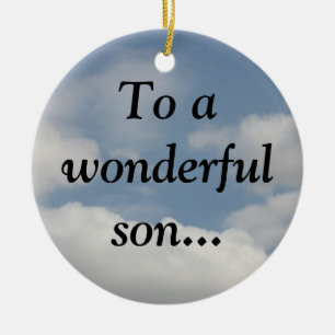 Ornamento De Cerâmica Orgulhoso de meu filho sábio (23:15 dos provérbio