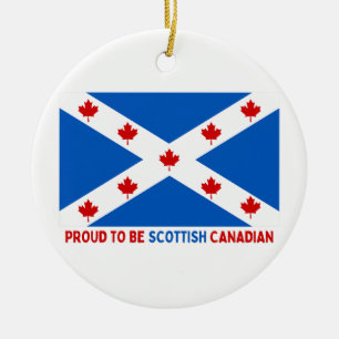 ORNAMENTO DE CERÂMICA ORGULHOSO DE SER CANADENSE ESCOCÊS!