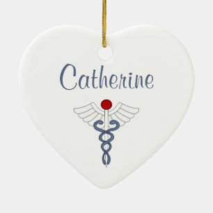 Ornamento De Cerâmica Orgulhoso ser uma enfermeira/personalize o nome