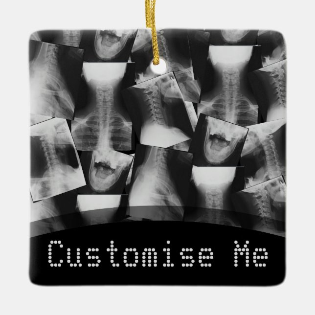 Ornamento De Cerâmica Original com X- Rayed (Frente)