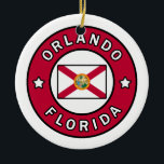 Ornamento De Cerâmica Orlando Florida<br><div class="desc">Orlando Florida</div>