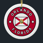 Ornamento De Cerâmica Orlando Florida<br><div class="desc">Orlando Florida</div>