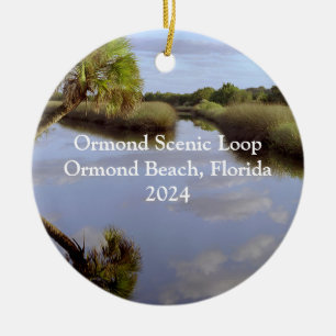 Ornamento De Cerâmica Ormond Scenic Loop and Trail Ornament 2024