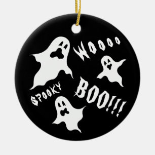 Ornamento De Cerâmica Orn de Natal Fantasma Fantasmas Personalizados do