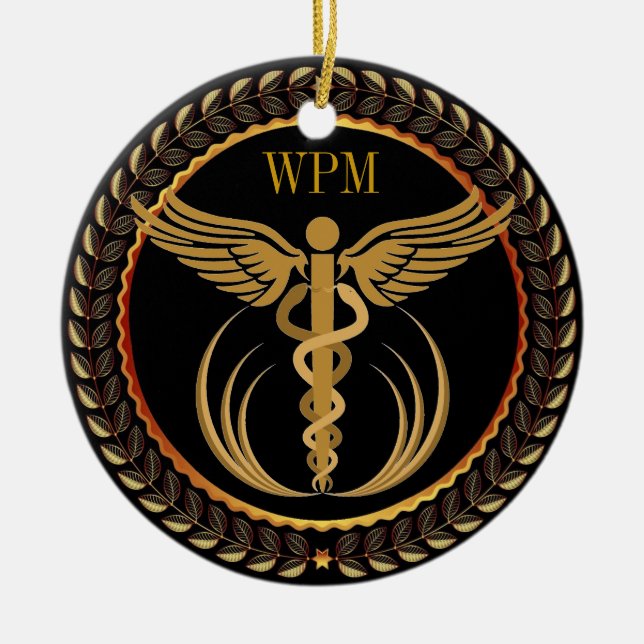 Ornamento De Cerâmica Ornamenet Médico - SRF (Frente)