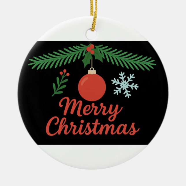 Ornamento De Cerâmica Ornament (Frente)