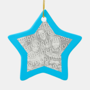 Ornamento De Cerâmica Ornament Aqua Frame Star