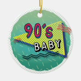 Ornamento De Cerâmica Ornament Baby Pattern dos anos 90