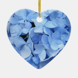 Ornamento De Cerâmica Ornament - Blue Hydrangeas