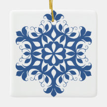 Ornament Blue Snowflake