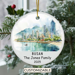 Ornamento De Cerâmica Ornament Busan Personalizado, Coreia do Sul