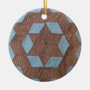 Ornamento De Cerâmica Ornament - Castelo de Quilt Pattern