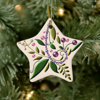 Ornamento De Cerâmica Ornament - Cerâmica - Tuscan Star of Christmas