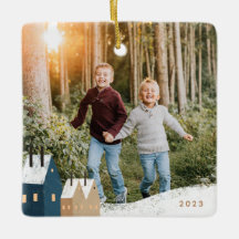 Ornament Cerâmico da Rústica Vila Snowy