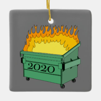 Ornamento De Cerâmica Ornament Cerâmico De Bombeiros De Dumpster 2020